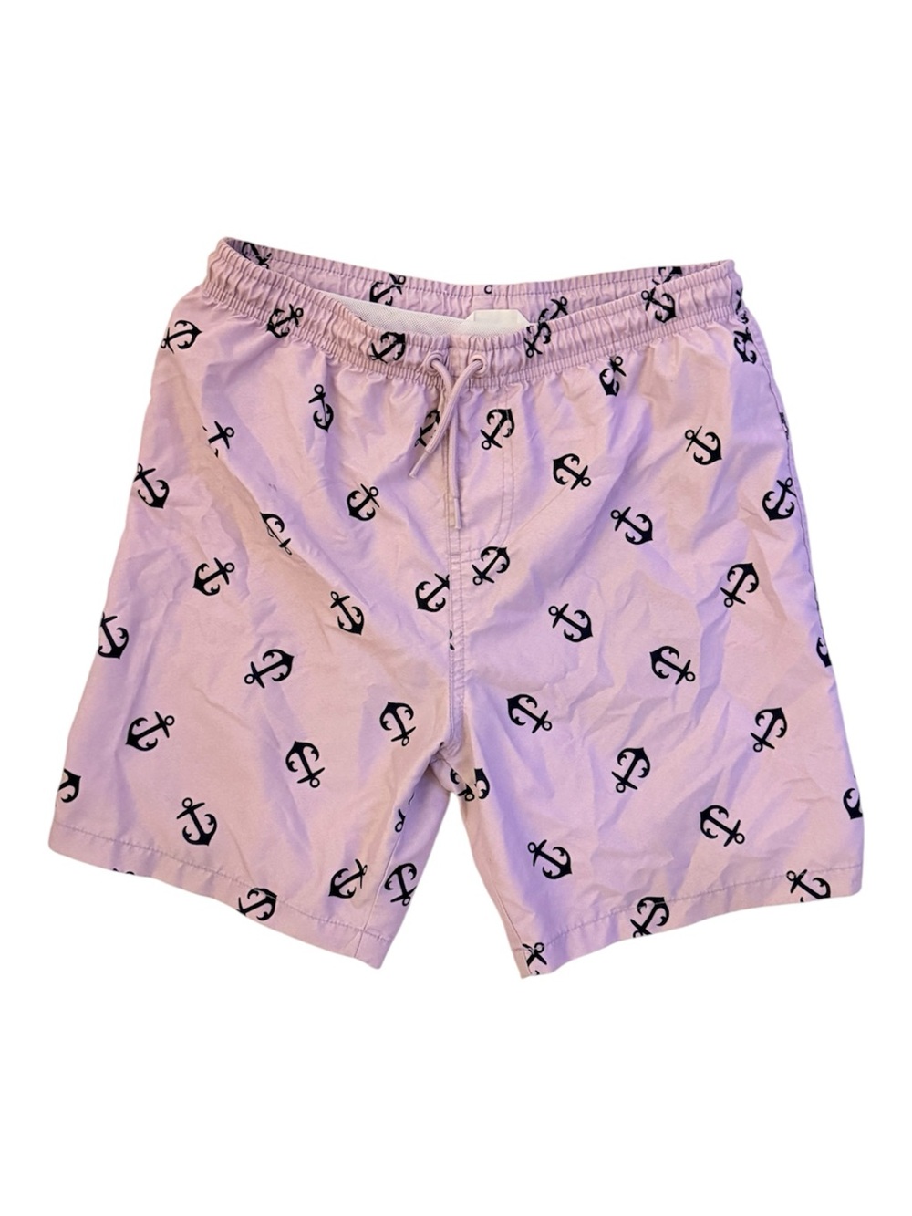 Primark Pink Anchor Print Swim Trunks